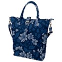 Pattern Flowers Design Nature Buckle Top Tote Bag View1