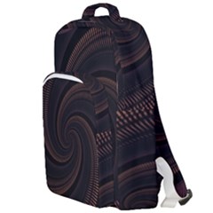 Wave Curves Abstract Art Backdrop Double Compartment Backpack by Grandong