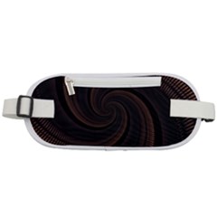 Wave Curves Abstract Art Backdrop Rounded Waist Pouch by Grandong