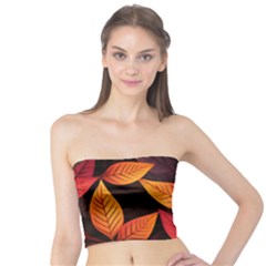 Leaves Autumn Tube Top by Grandong