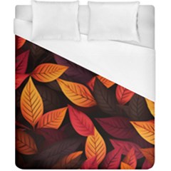 Leaves Autumn Duvet Cover (california King Size) by Grandong
