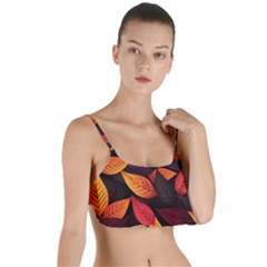 Leaves Autumn Layered Top Bikini Top  by Grandong