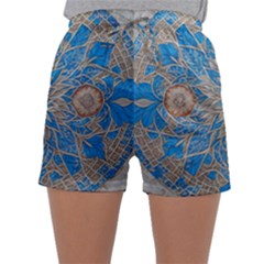 Flower Mandala Pattern Sleepwear Shorts by Grandong