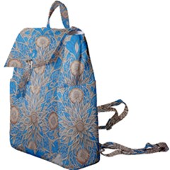 Flower Mandala Pattern Buckle Everyday Backpack by Grandong