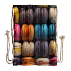 Macaroon Sweet Treat Drawstring Bag (large) by Grandong