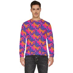 Purple Design Scrapbooking Blue Men s Fleece Sweatshirt by Grandong