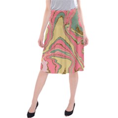 Pattern Glitter Pastel Layer Midi Beach Skirt