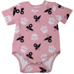 Cute skulls CUSTOM COLOR Baby Short Sleeve Bodysuit