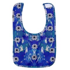 Oilpainting Blue Flowers In The Peaceful Night Baby Bib by pepitasart