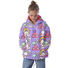 Cloud-seamless-pattern -- Kids  Oversized Hoodie by pakminggu