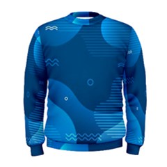 Abstract-classic-blue-background Men s Sweatshirt