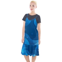 Abstract-classic-blue-background Camis Fishtail Dress by pakminggu