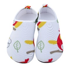 Seamless-pattern-vector-owl-cartoon-with-bugs Men s Sock-style Water Shoes by pakminggu