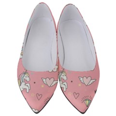 Cute-unicorn-seamless-pattern Women s Low Heels by pakminggu