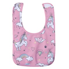 Cute-unicorn-seamless-pattern Baby Bib by pakminggu