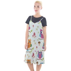 Forest-seamless-pattern-with-cute-owls Camis Fishtail Dress by pakminggu