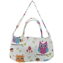 Forest-seamless-pattern-with-cute-owls Removable Strap Handbag by pakminggu