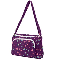 Colorful-stars-hearts-seamless-vector-pattern Front Pocket Crossbody Bag by pakminggu