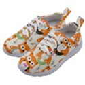 Cute-colorful-owl-cartoon-seamless-pattern Kids Athletic Shoes View2