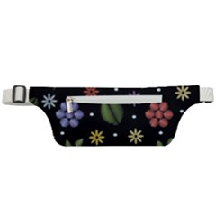 Embroidery-seamless-pattern-with-flowers Active Waist Bag by pakminggu