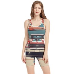 Car Vehicle Vintage Automobile Women s Wrestling Singlet by Ravend