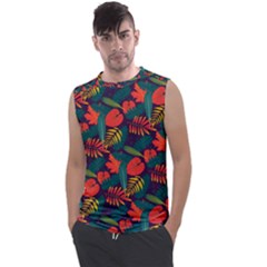 Leaves Pattern Seamless Men s Regular Tank Top