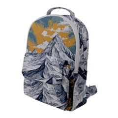 Nature Mountains Landscape Forest Flap Pocket Backpack (large)