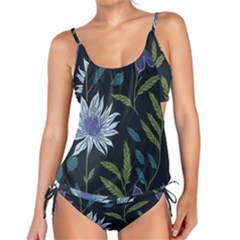 Abstract Floral- Ultra-stead Pantone Fabric Tankini Set