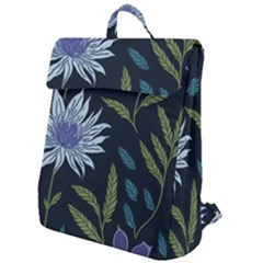 Abstract Floral- Ultra-stead Pantone Fabric Flap Top Backpack by shoopshirt