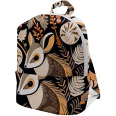 Vintage Possum Pattern Zip Up Backpack by Valentinaart