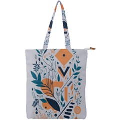 Pattern Flowers Design Nature Double Zip Up Tote Bag by uniart180623