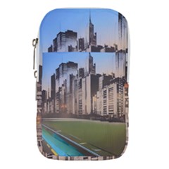 Building City Urban Path Road Skyline Waist Pouch (small) by uniart180623