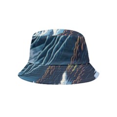 Lighthouse Sea Waves Inside Out Bucket Hat (kids) by uniart180623