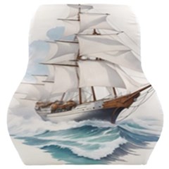 Ship Sail Sea Waves Car Seat Back Cushion  by uniart180623