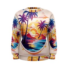 Nature Tropical Palm Trees Sunset Women s Sweatshirt by uniart180623