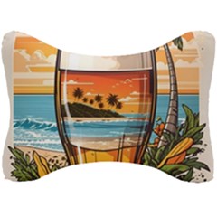 Beach Summer Drink Seat Head Rest Cushion by uniart180623