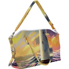 Lighthouse Colorful Abstract Art Canvas Crossbody Bag by uniart180623