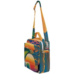 Waves Rainbow Sea Crossbody Day Bag by uniart180623