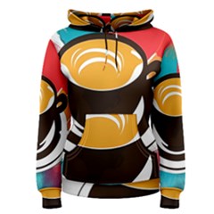 Coffee Tea Cappuccino Women s Pullover Hoodie by uniart180623