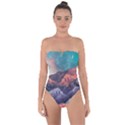 Adventure Psychedelic Mountain Tie Back One Piece Swimsuit View1