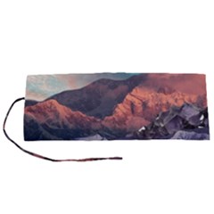 Adventure Psychedelic Mountain Roll Up Canvas Pencil Holder (s) by uniart180623