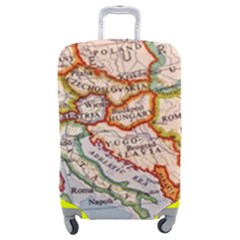 Vintage World Map Europe Globe Country State Luggage Cover (medium) by Grandong