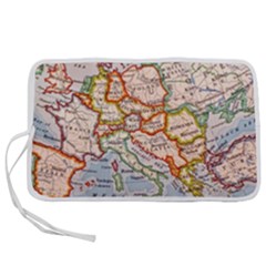 Vintage World Map Europe Globe Country State Pen Storage Case (l) by Grandong