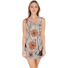 Flowers Pattern Plant Bodycon Dress by pakminggu