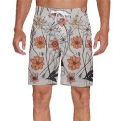 Flowers Pattern Plant Men s Beach Shorts by pakminggu