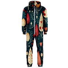 Christmas Tree Pattern Hooded Jumpsuit (men) by pakminggu