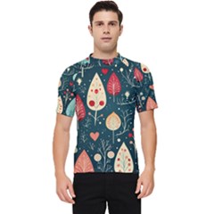 Christmas Tree Pattern Men s Short Sleeve Rash Guard by pakminggu