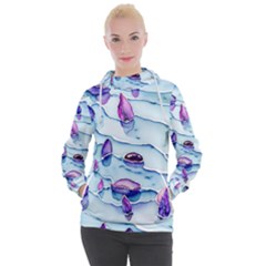 Water Tide Gemstone Women s Hooded Pullover by pakminggu