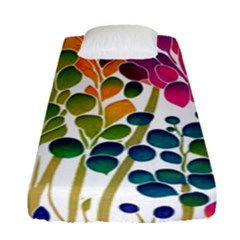 Plants Leaves Colorful Fitted Sheet (Single Size)