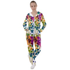 Plants Leaves Colorful Women s Tracksuit